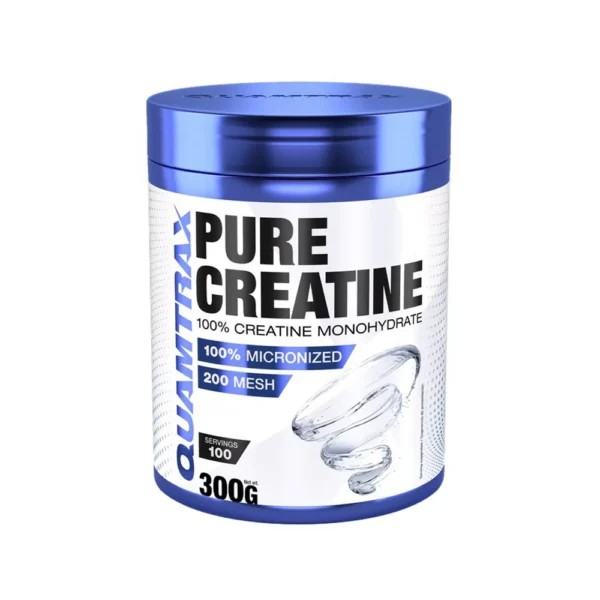 Quamtrax Pure 100% Creatine Monohydrate 300g | 100 Servings for Strength & Performance