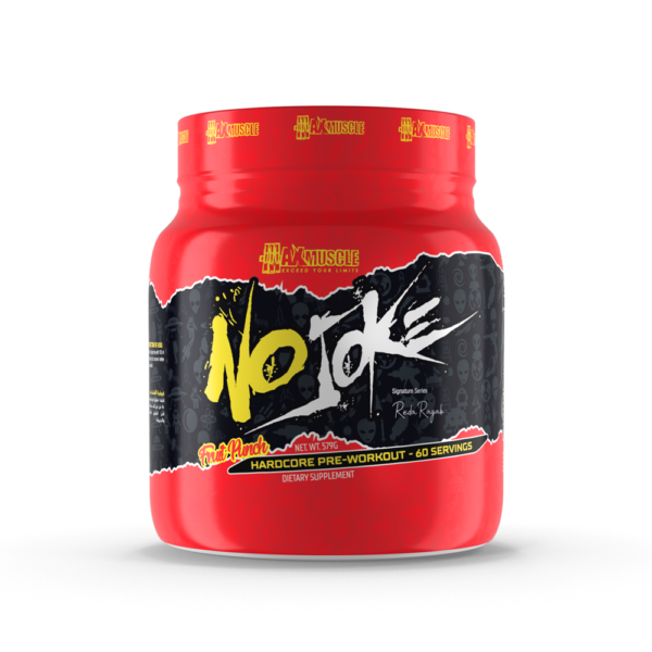 Max Muscle No Joke Hardcore Pre-Workout 60 Servings | Extreme Energy, Focus & Endurance