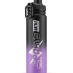 Sport Shaker 1000ml - Lavender & Black | Large Gym Water Bottle