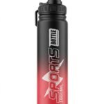 Sport Shaker 1000ml - Red & Black | Large Gym Water Bottle
