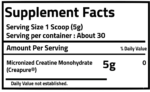 Pure Ganic Creaganic 100% Ultra Pure Micronized Creatine Monohydrate | 30 Servings - Image 2
