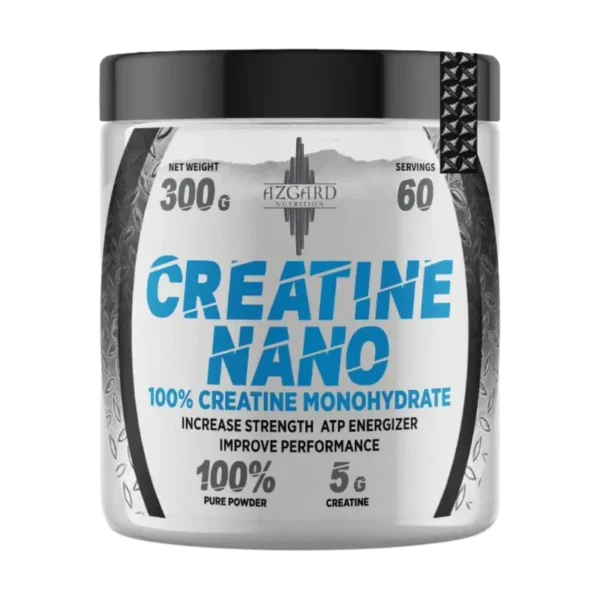 Azgard Nutrition Creatine Nano 300g | 60 Servings for Strength, Power & Recovery