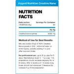 Azgard Nutrition Creatine Nano 300g | 60 Servings for Strength, Power & Recovery - Image 2