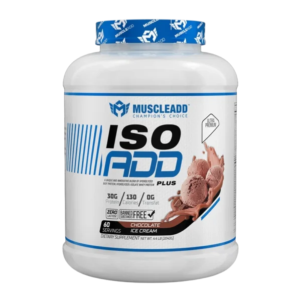 MuscleAdd ISO ADD Plus Whey Protein Isolate & Hydrolyzed Blend 2.04kg | 60 Servings