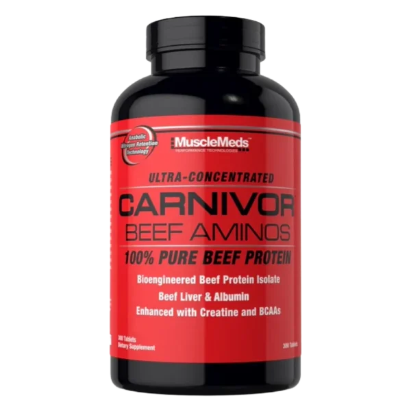 Muscle Meds Carnivor Beef Amino | 300 Tablets | 100 Servings