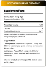 Novogen Pharma Creatine Monohydrate 300g (60 Servings) | Pure Creatine for Strength & Performance - Image 2