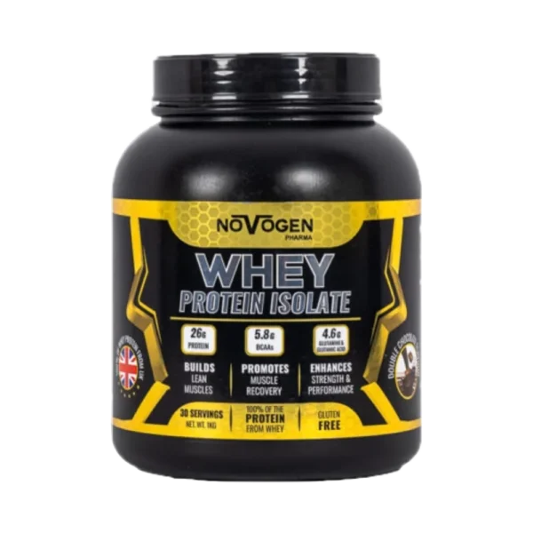 Novogen Pharma Whey Isolate 1kg (30 Servings) | 24g Whey Protein Isolate