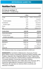 Nutriversum Gainer Pro 5.4kg | 66 Servings - Image 2