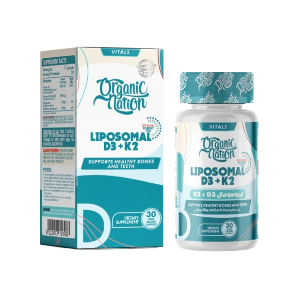 Organic Nation, Liposomal D3+K2, 30 Capsules, 30 Servings