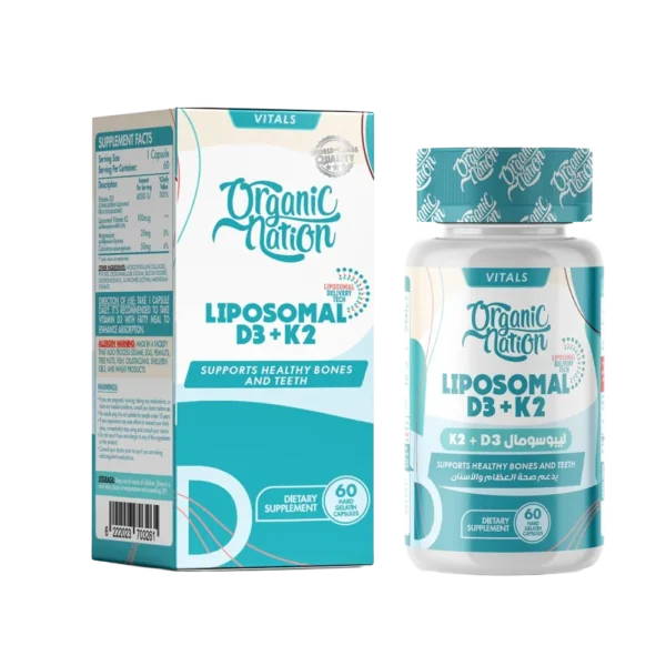 Organic Nation, Liposomal D3+K2, 60 Capsules, 60 Servings