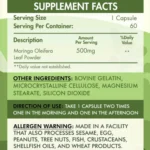 Organic Nation Moringa Oleifera 500mg | 60 Capsules - Image 2