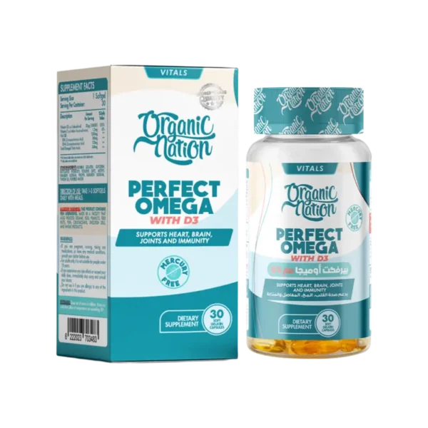 Organic Nation Perfect Omega-3 With D3 | 30 Softgels