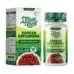 Organic Nation Red Korean Ginseng 200mg | 60 Tablets