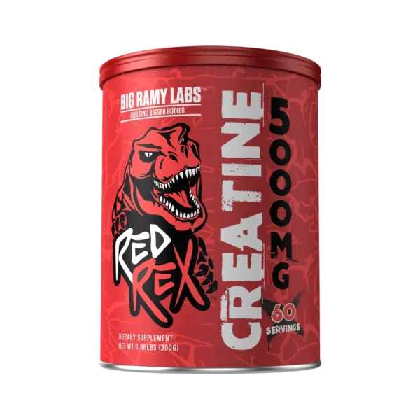 Red Rex Creatine Monohydrate 300g | 60 Servings | Unflavored Creatine Supplement