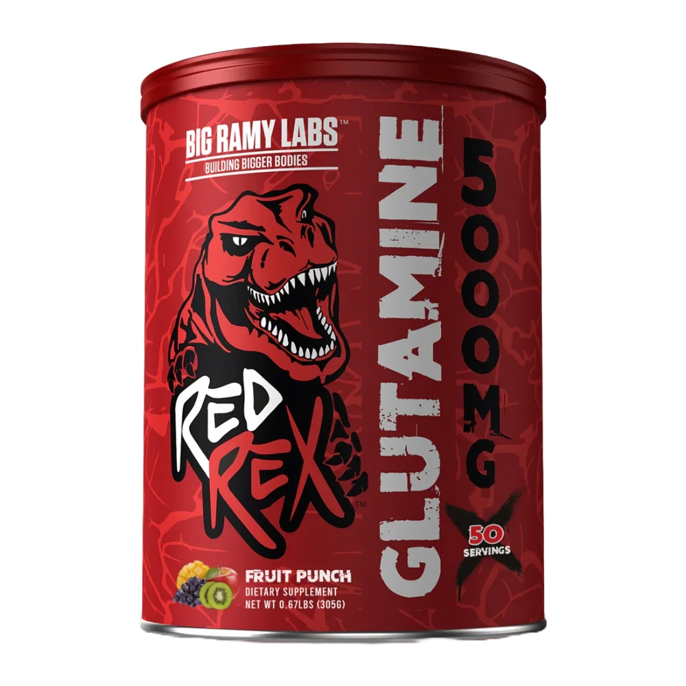 Red-Rex-Glutamine-305g-50-Serving-Fruit-Punch.webp Red Rex Glutamine Unflavored 300g | 60 Servings - Image 1