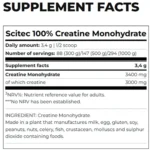 Scitec Nutrition, Creatine Monohydrate, 300g, 88 Servings - Image 2