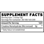 Skeleton Nutrition Creatine Monohydrate 90g (30 Servings) | Strength, Power & Performance - Image 2