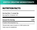 Vertex Nutrition, Creatine Monohydrate, Unflavored, 60 Servings - Image 2