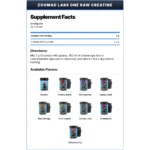 ZooMad Labs, One Raw Creatine Monohydrate, 300g, 100 Servings Flavoured - Image 2