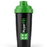 HyperFit Black Shaker 600ml | Gym Protein Shaker Bottle