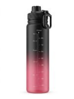 Sport Shaker 1000ml - Red & Black | Large Gym Water Bottle - Image 2