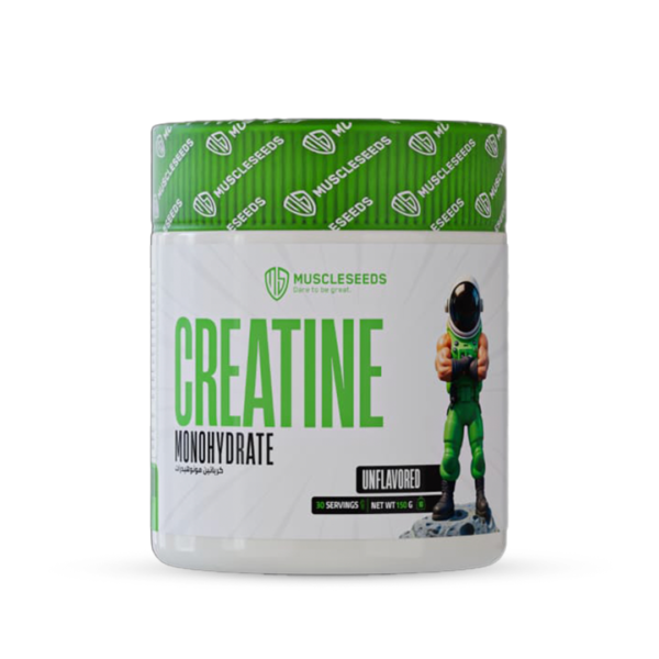 Muscle Seeds Creatine Monohydrate Unflavored 150g | 30 Servings for Strength & Muscle Performance