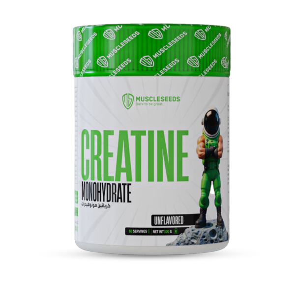 Muscle Seeds Creatine Monohydrate Unflavored 300g | 60 Servings for Strength & Performance