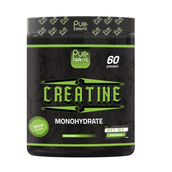 Pureganic Creatine Monohydrate Unflavored | 60 Servings for Strength, Power & Recovery
