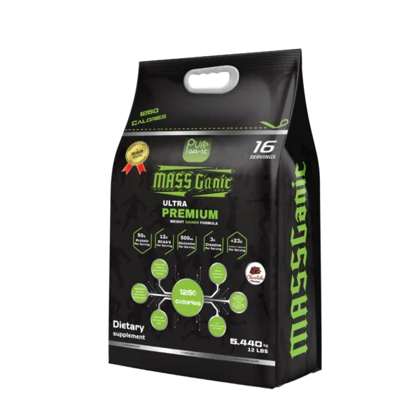 Pureganic Mass Ganic Ultra Premium Weight Gainer 5.44kg | 16 Servings
