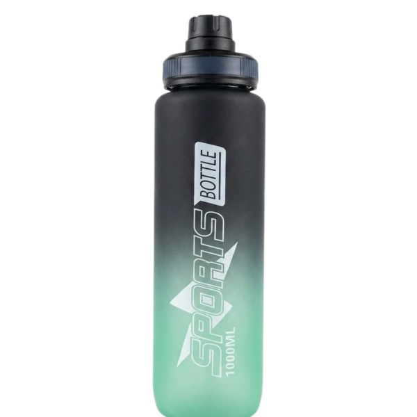 Sport Shaker 1000ml - Black & Green Gradient