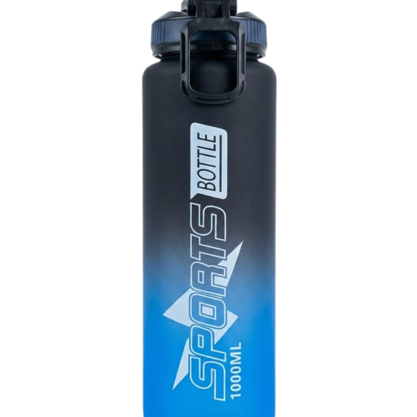 Sport Shaker 1000ml - Blue & Black | Large Gym Water Bottle