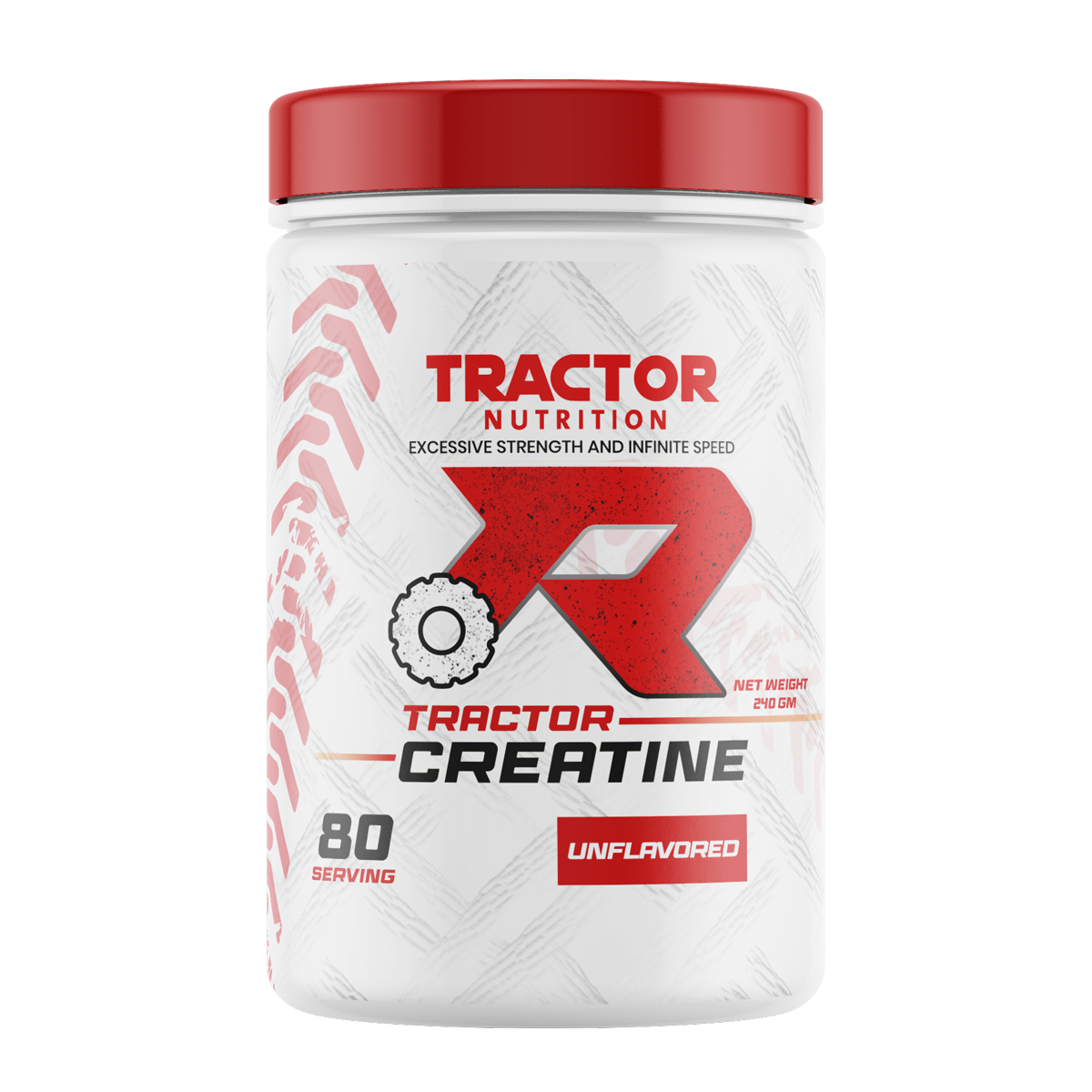 trac-80-1.png Tractor Nutrition, Creatine Monohydrate, 80 Servings - Image 1