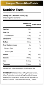Novogen Pharma Whey Protein 1kg | 30 Servings - Image 2